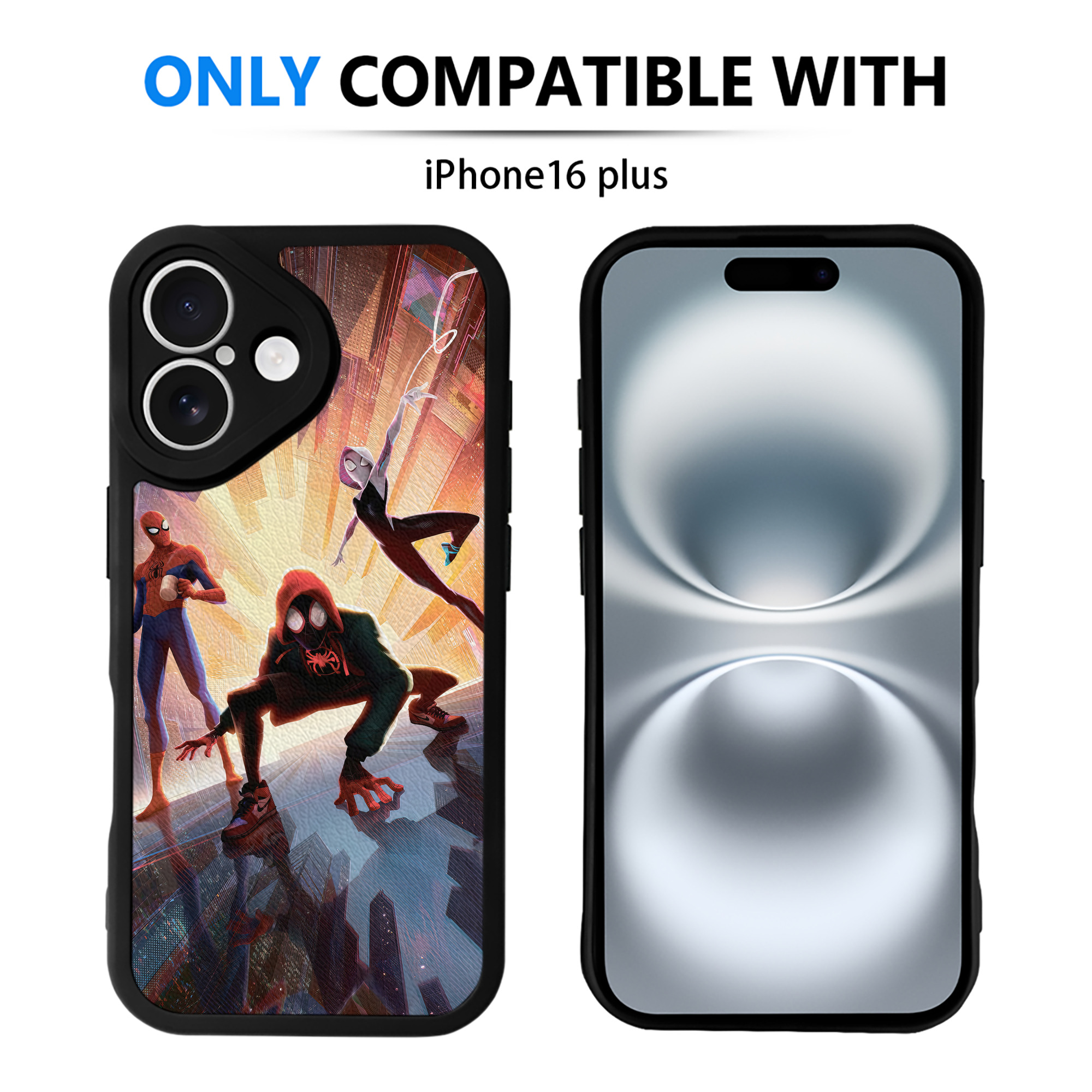 Spider Man スパイダーマン 【iPhone 16シリーズ対応】シリコンスマホケース（レザー調） 材質：シリコン